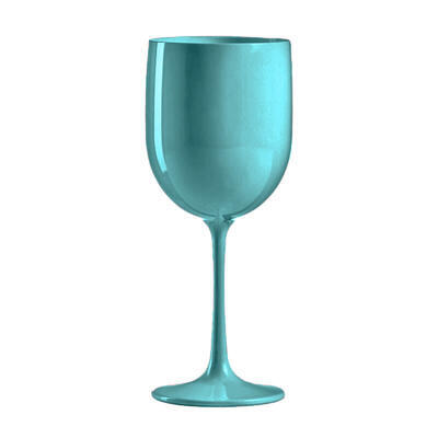 Plastová sklenice na víno - 480 ml TYRKYSOVÁ
